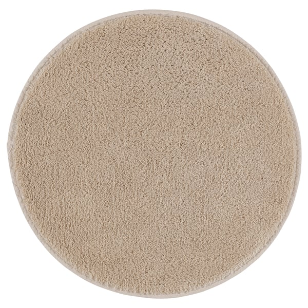 periscoop kussen trechter Badmat SÖDERSJÖN lichtbeige/rond 55 cm - IKEA