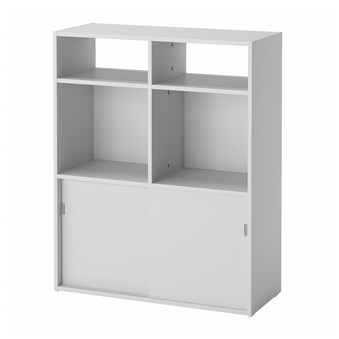 SPIKSMED Open element met planken - lichtgrijs 77x96x32 cm