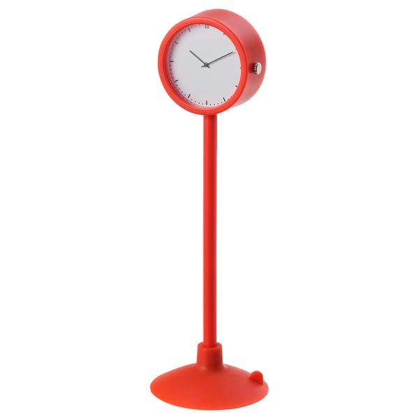 stakig klok rood ikea