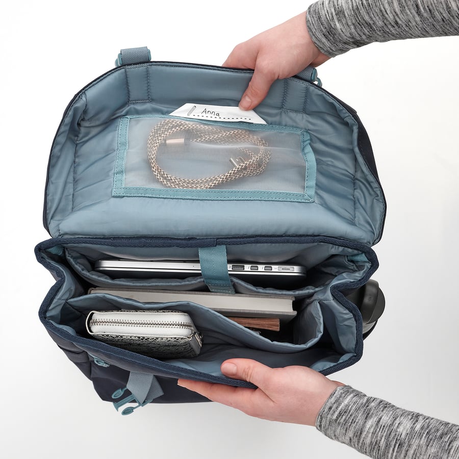 STARTTID Rugzak op wielen, blauw, 19 l - IKEA