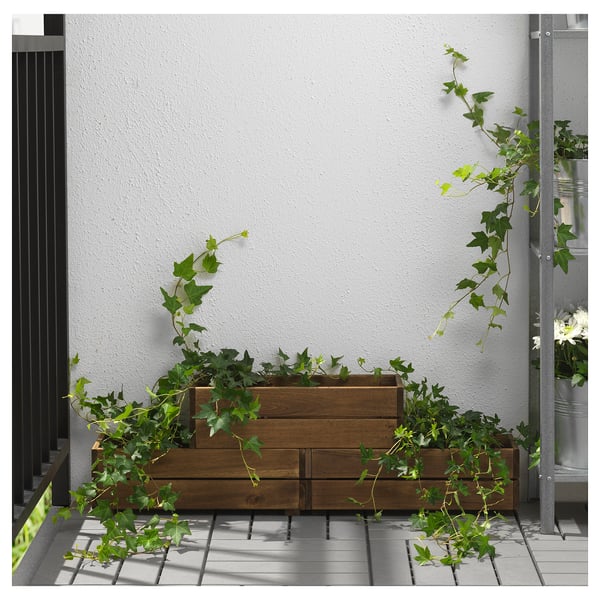 STJÄRNANIS Plantenbak, buiten acacia, 43x15 cm