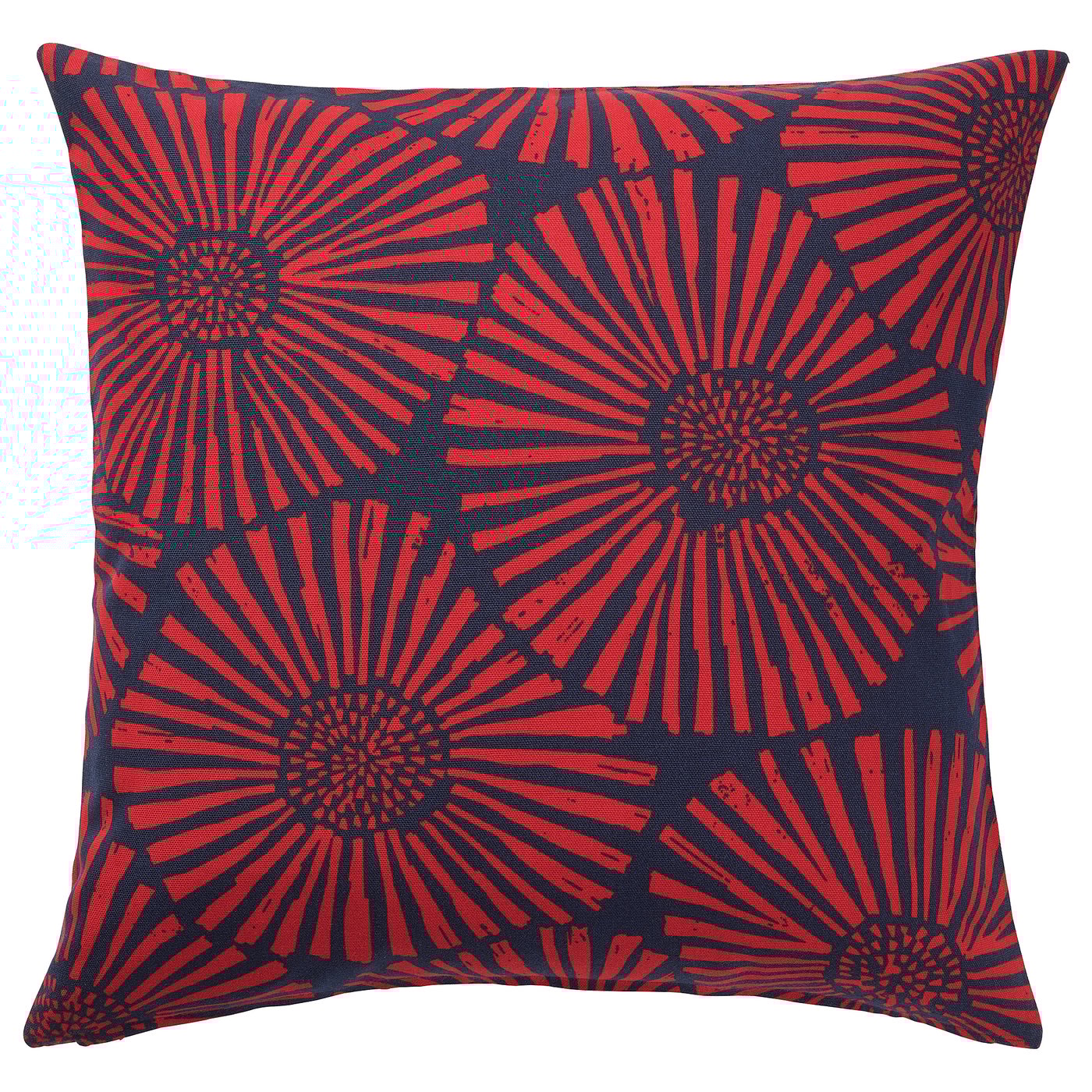 stjarntulpan kussenovertrek donkerblauw rood ikea