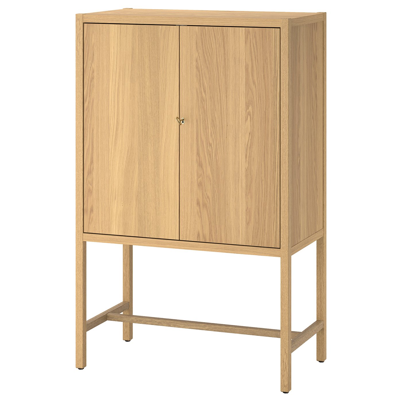 STOCKHOLM 2025 Kast met 2 deuren eikenfineer 80x40x126 cm