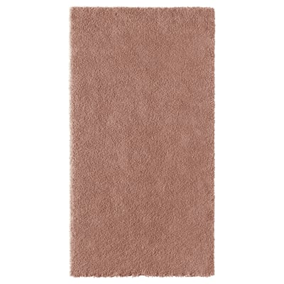 STOENSE Vloerkleed, laagpolig, bleekroze, 80x150 cm