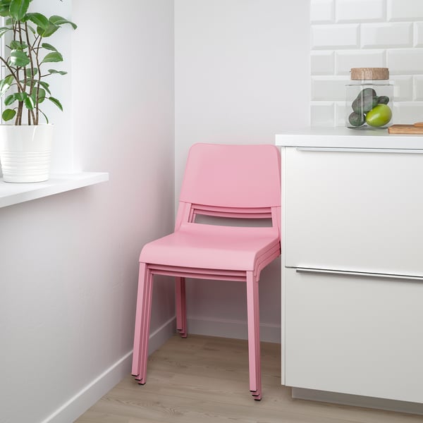 teodores eetkamerstoel roze ikea