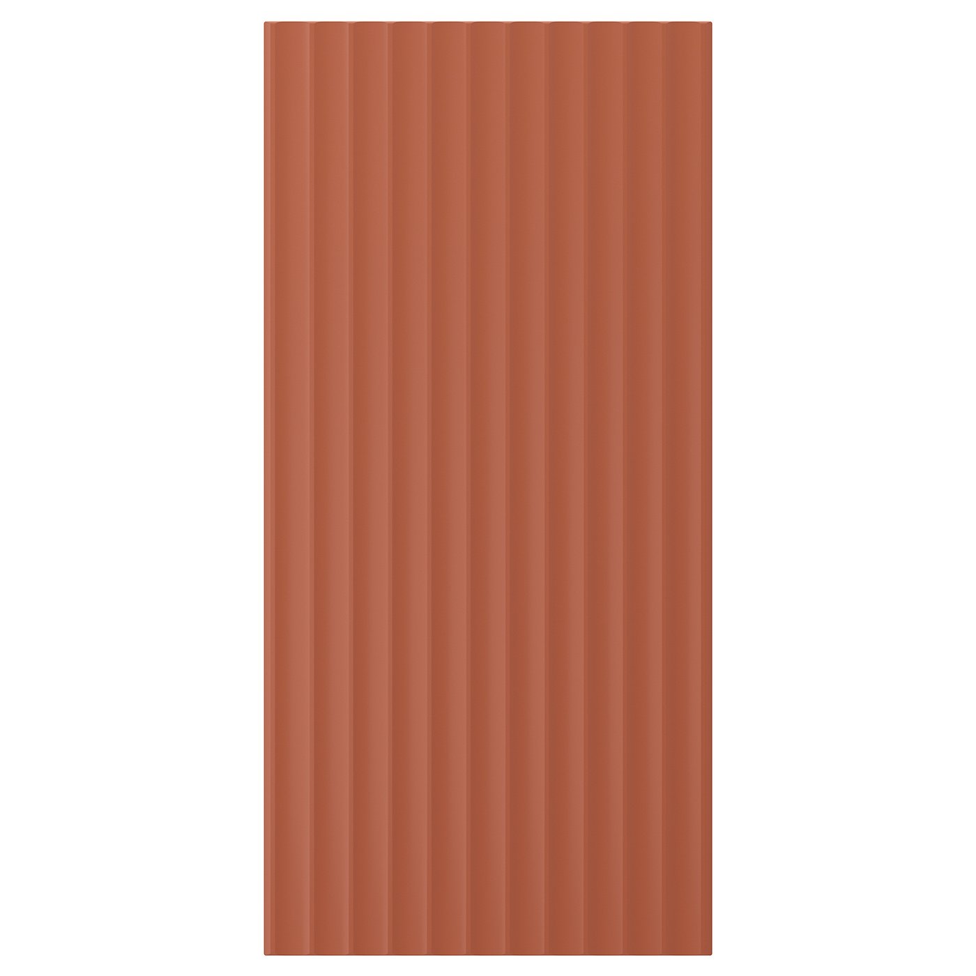 TERRSJÖ Bedekkingspaneel roodbruin golfpatroon 39x81 cm