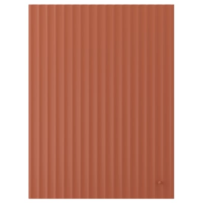 TERRSJÖ Deur, roodbruin golfpatroon, 60x80 cm