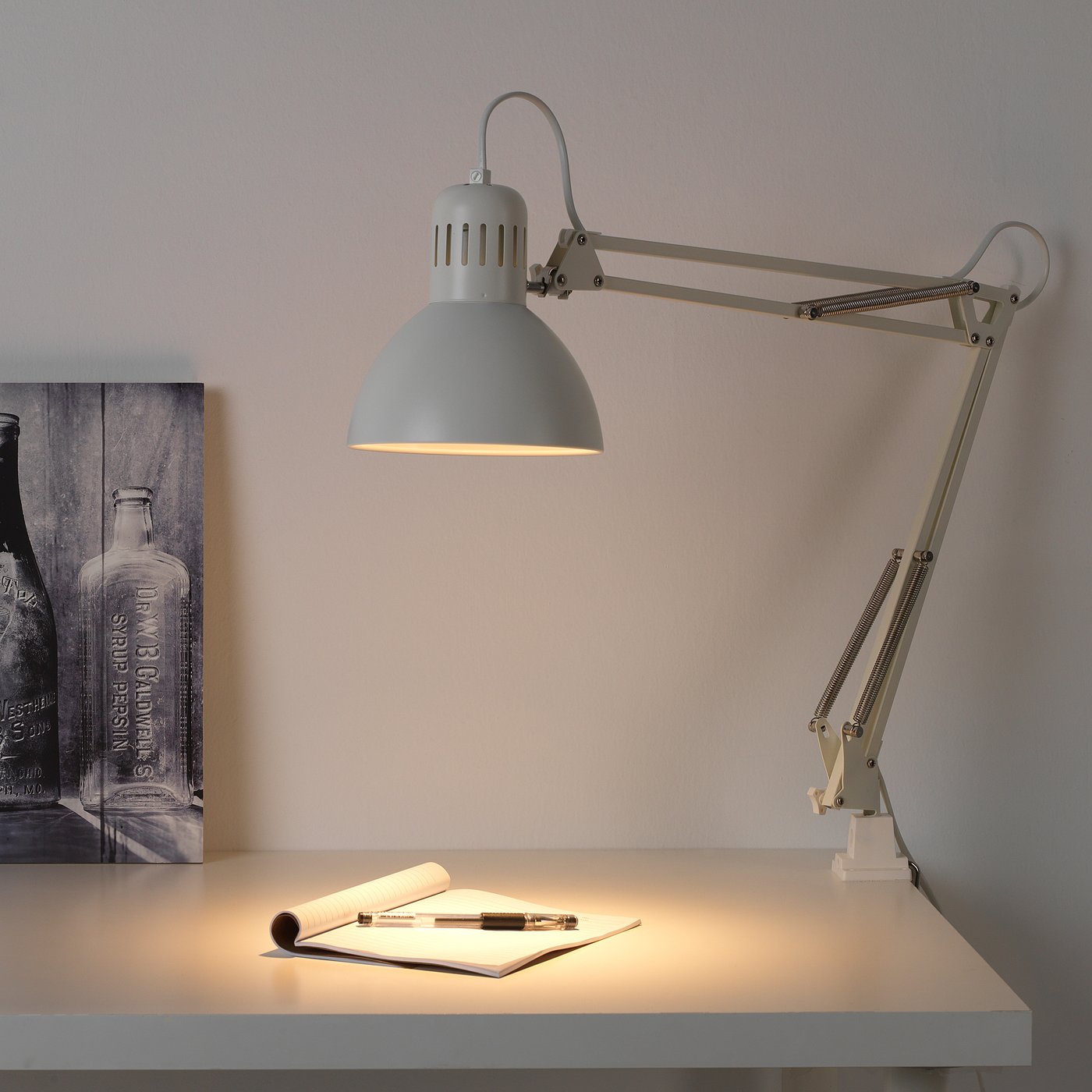 etnisch Zilver Ciro Bureaulamp, TERTIAL, wit - IKEA