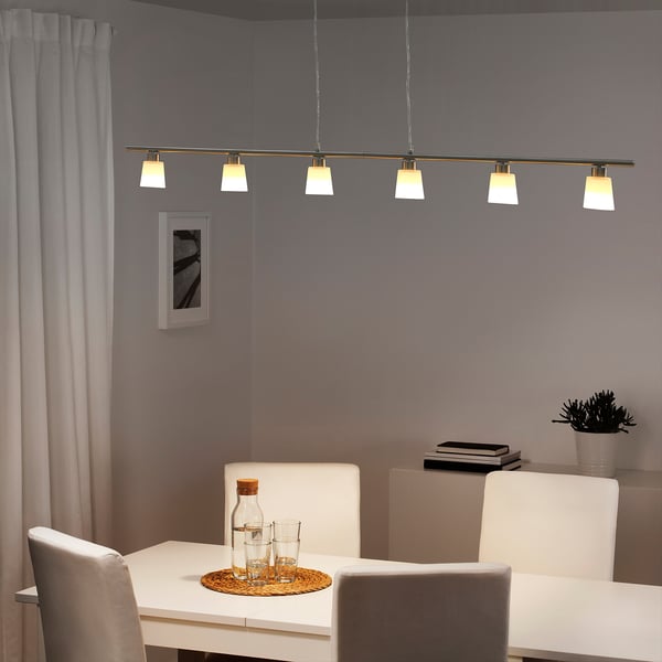 TIDIG Hanglamp met 6 lampen - vernikkeld - IKEA