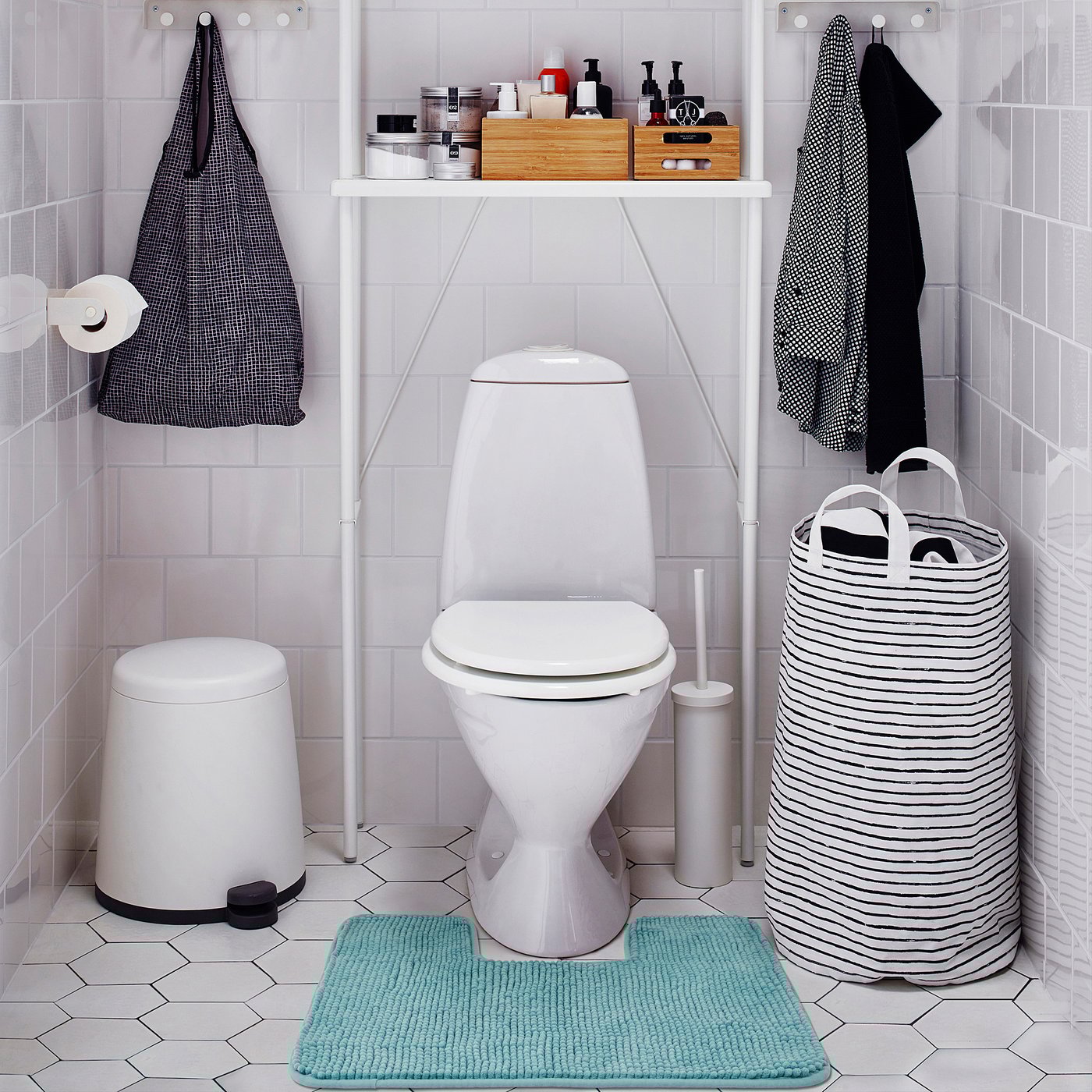 toftbo toiletmat turkoois 55x60 cm ikea