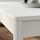 TONSTAD / TOSSBERG Tafel met 6 stoelen, ecru/Gunnared beige wit, 200x85 cm