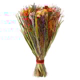 TORKA boeket met gedroogde veelkleurige bloemen, jute touw.