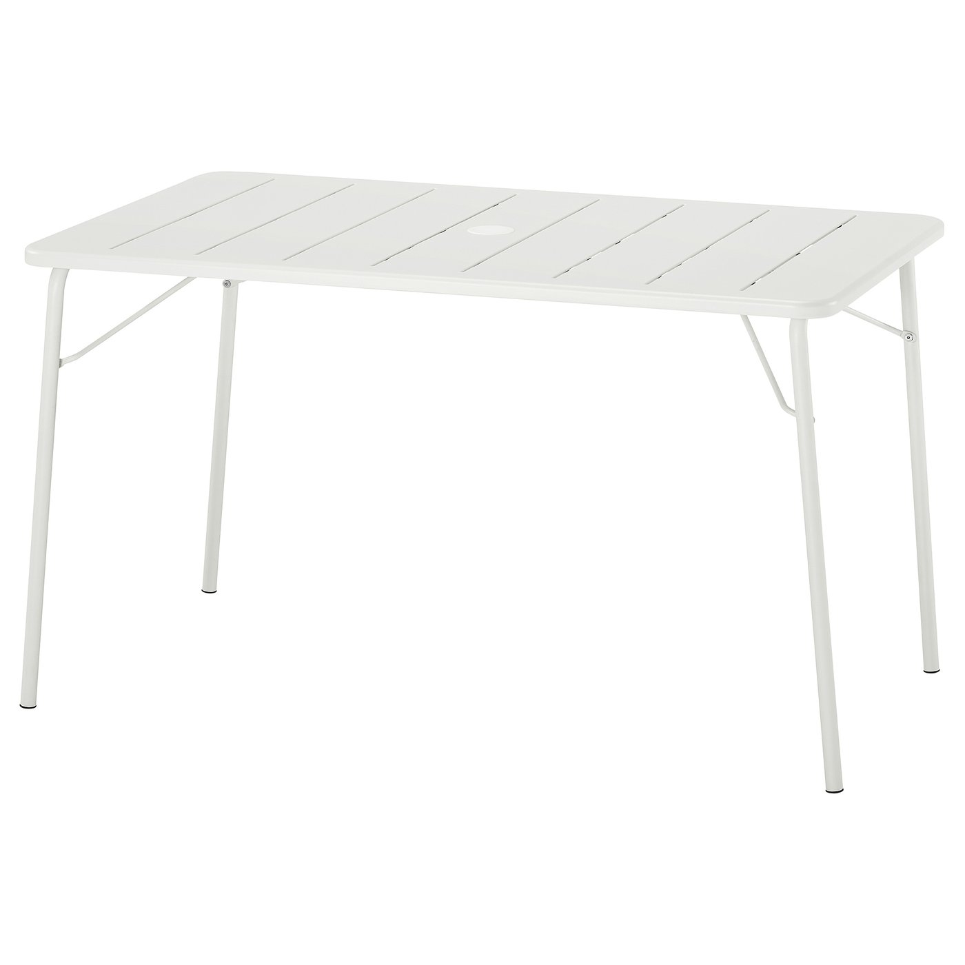 TORPARÖ Tafel, buiten wit/opklapbaar 130x74 cm