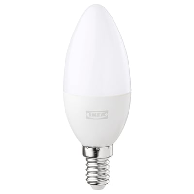 TRÅDFRI Led-lamp E14 470 lumen, draadloos dimbaar wit spectrum/kaarslamp opaalwit