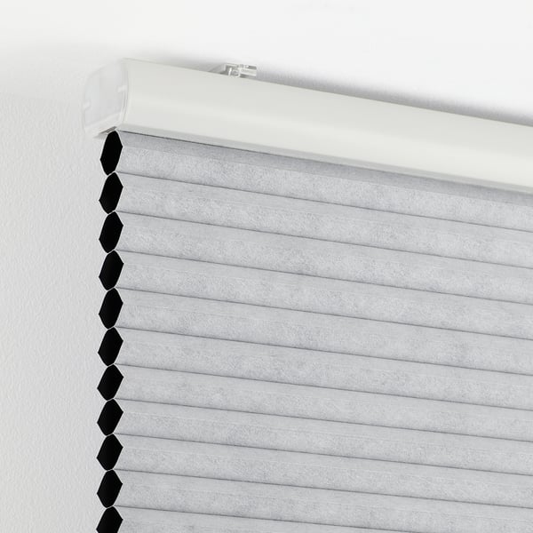 trippevals verduisterend plissegordijn lichtgrijs 100x195 cm ikea