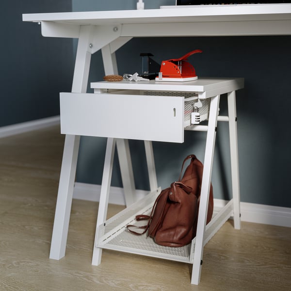 Bureau- en opbergcombinatie, TROTTEN, en wit - IKEA