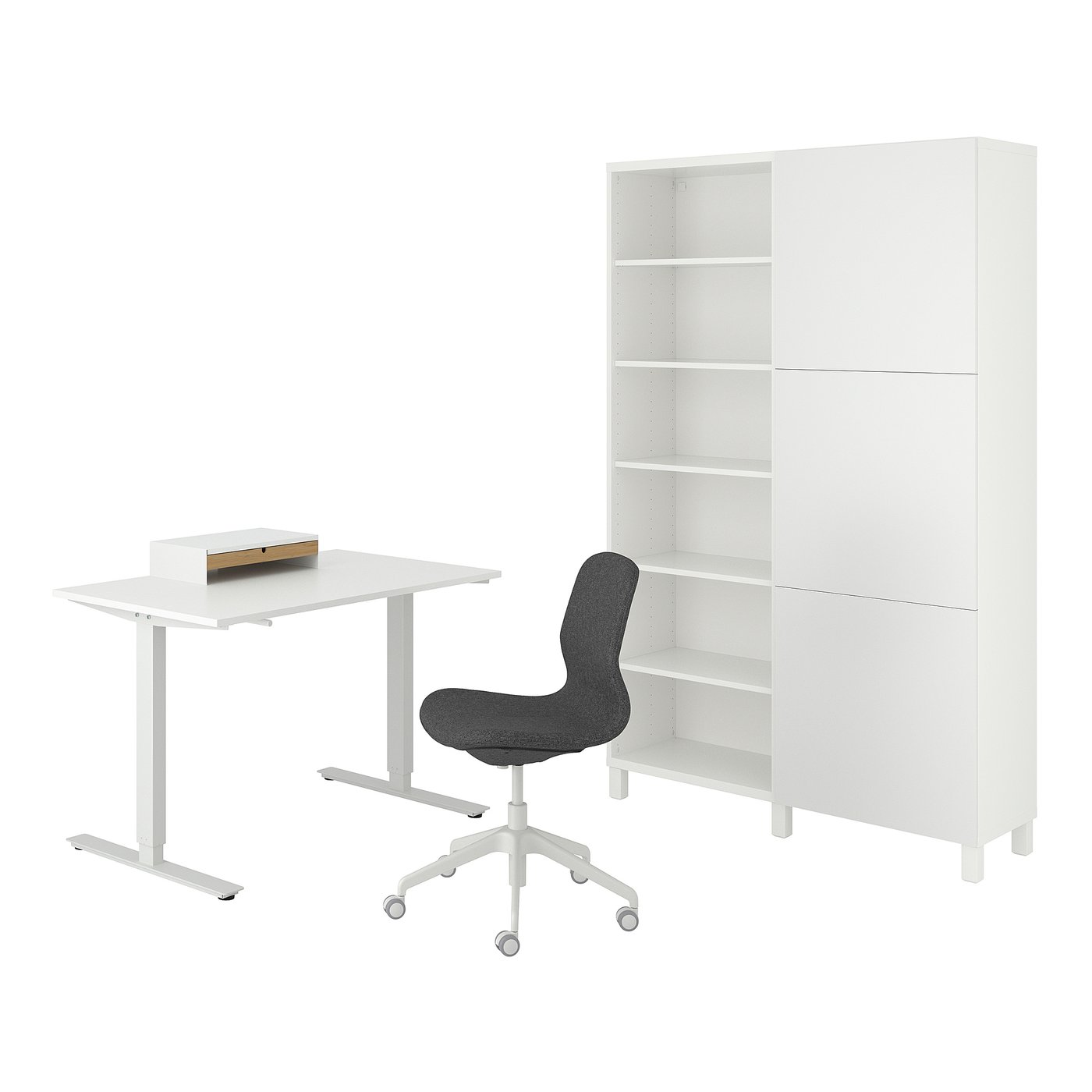 TROTTEN/LÅNGFJÄLL / BESTÅ/LAPPVIKEN Bureau- en opbergcombinatie