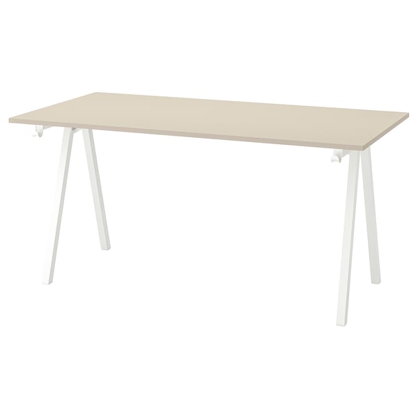 Tafelblad, TROTTEN, beige, 160x80 - IKEA