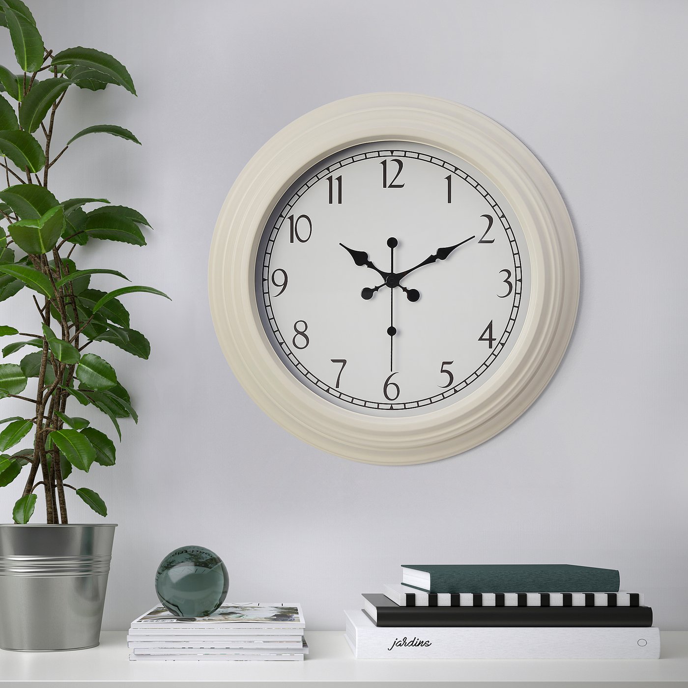 tugget wandklok beige 53 cm ikea