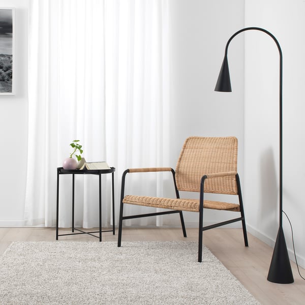 ulriksberg fauteuil rotan antraciet ikea