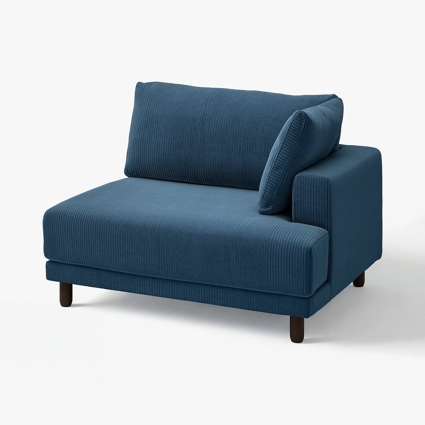 UPPÅKRA 1.5-zitsmodule met armleuning rechts/Samsala donkerblauw