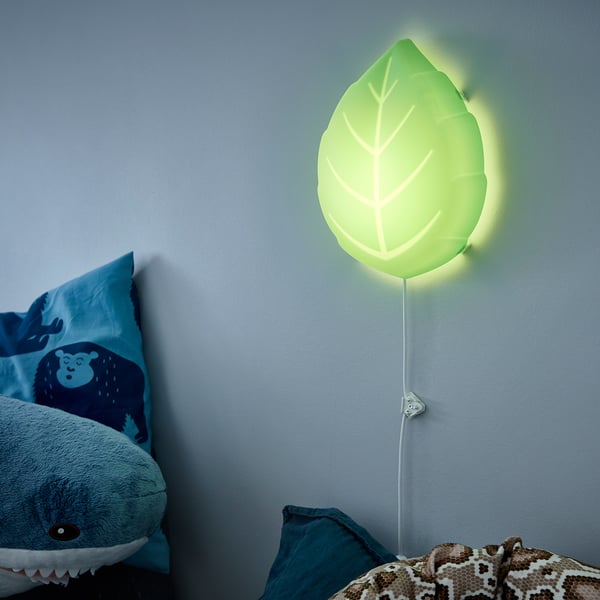 Upplyst Led Wandlamp Blad Groen Ikea