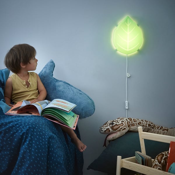 Upplyst Led Wandlamp Blad Groen Ikea