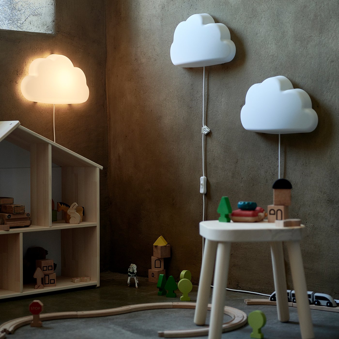 overdrijven meer Mars Led-wandlamp, UPPLYST, wolk wit - IKEA