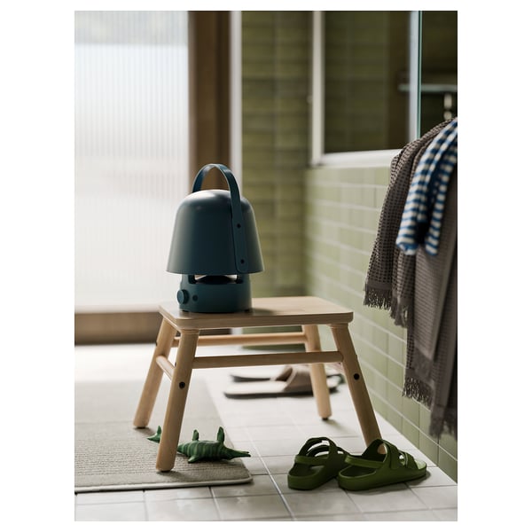 VAPPEBY Bluetooth-speakerlamp, buiten/blauw