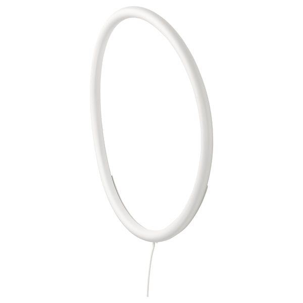 Hol Verbieden Mompelen Led-wandlamp VARMBLIXT wit metaal/cirkel - IKEA