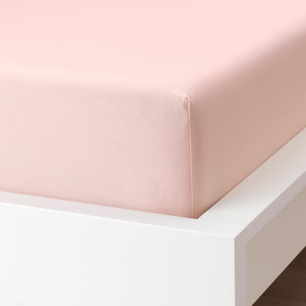 varvial hoeslaken lichtroze 180x200 cm ikea