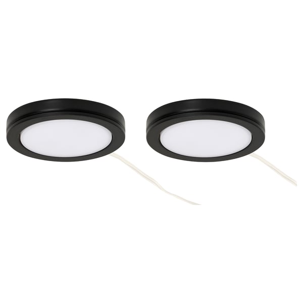 vaxmyra led spot zwart 6 8 cm ikea