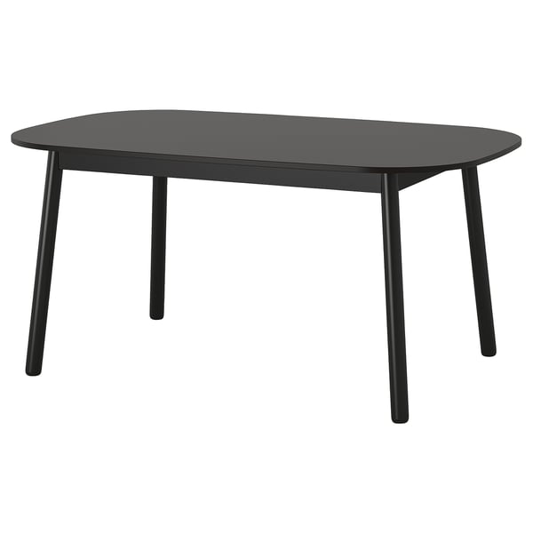 vedbo eettafel zwart 160x95 cm ikea