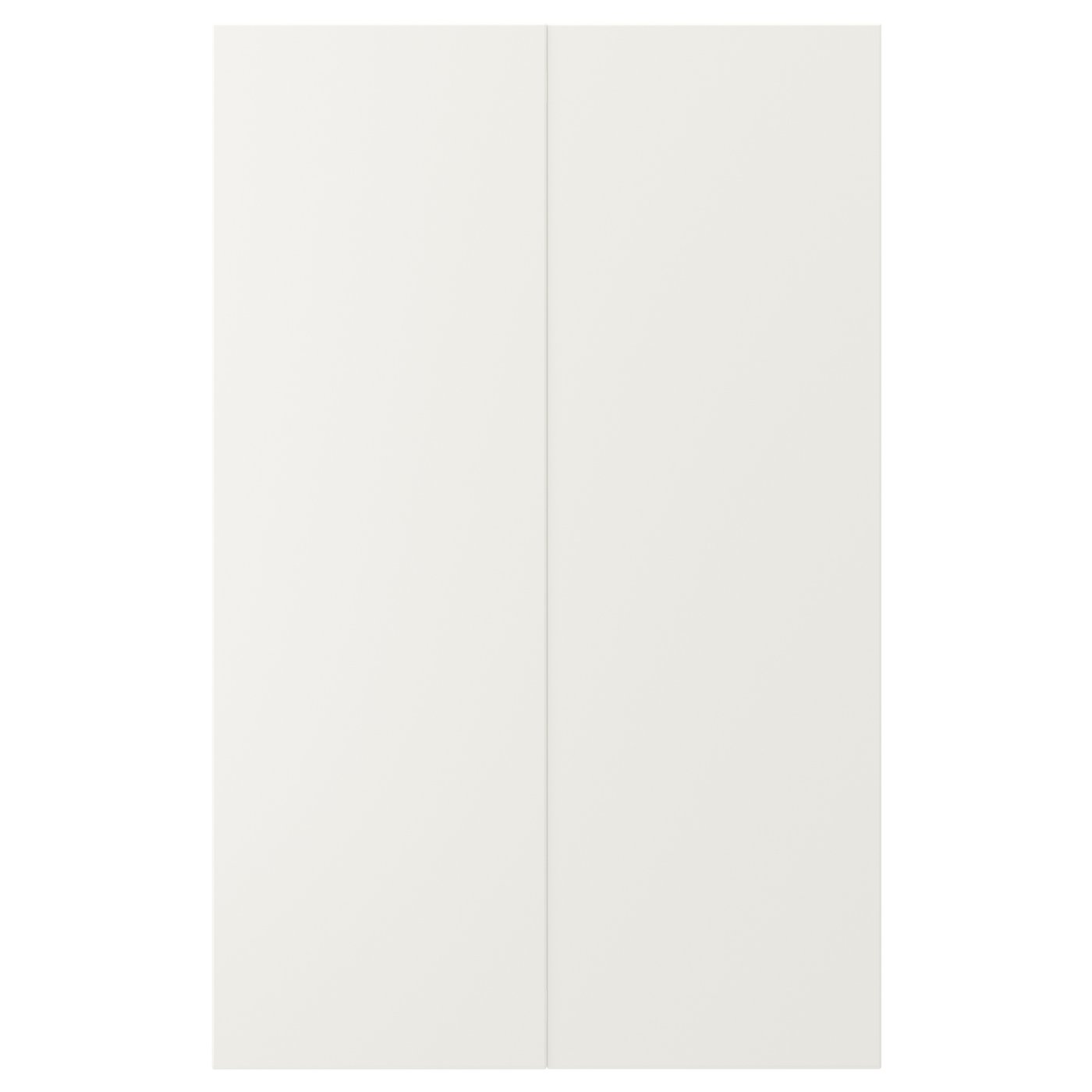 VEDDINGE Deur onderhoekkast, 2-delig wit 25x80 cm