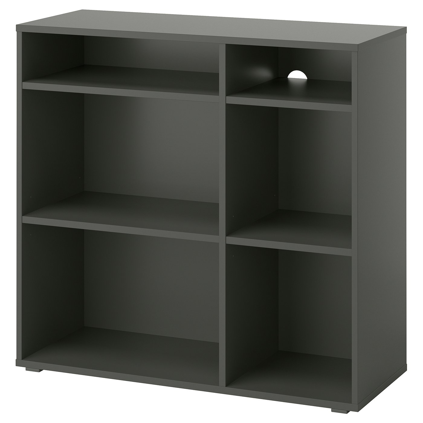 VIHALS Stellingkast 4 planken donkergrijs 95x37x90 cm