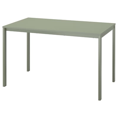 VIHALS lichtgroen bureau: modern, rechthoekig, stevige metalen poten, gemakkelijk schoon te maken blad.