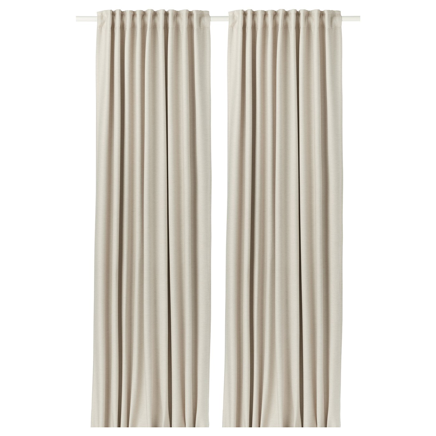 YSTELLAA 100% Verduisterend Linnen Effect Gordijnen Set Van 2, 140x145cm, Thermisch Isolerend Koud En Warm Gordijn Met Ringen, Thermogordijnen Voor Slaapkamer Woonkamer, Asasgrijs