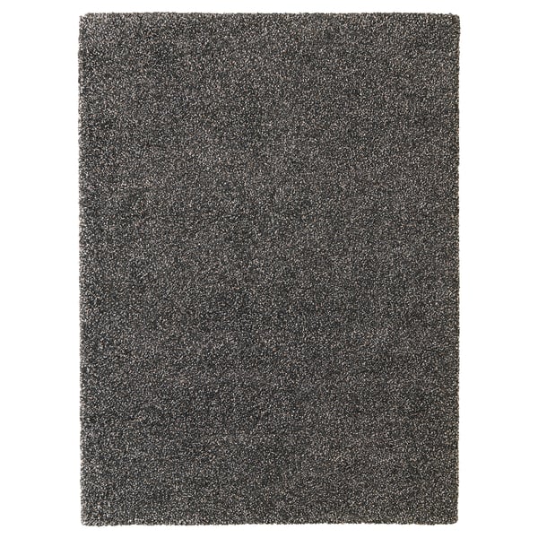 Vindum Vloerkleed Hoogpolig Donkergrijs 200x270 Cm Ikea