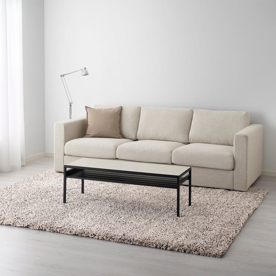 VINDUM Vloerkleed, hoogpolig, wit, 200x270 cm IKEA