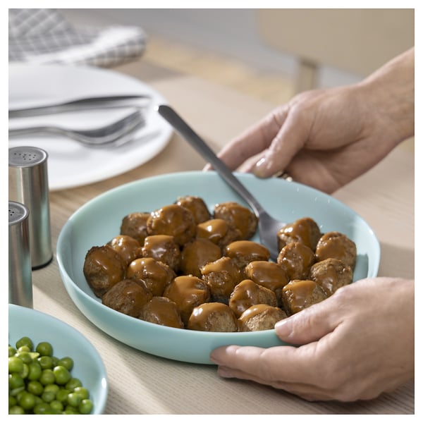 VITBLECKA Bord, turkoois, 21 cm