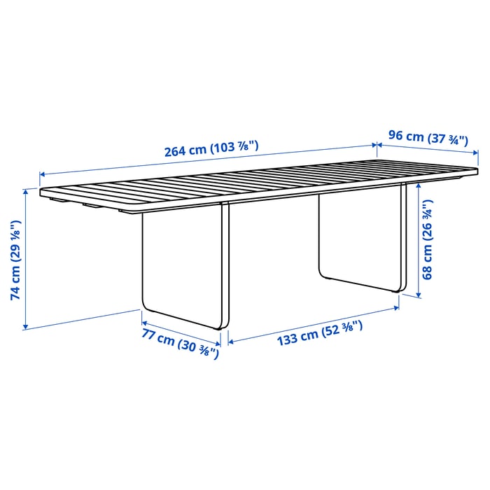 Vitra Segmented tafel wit - Eames