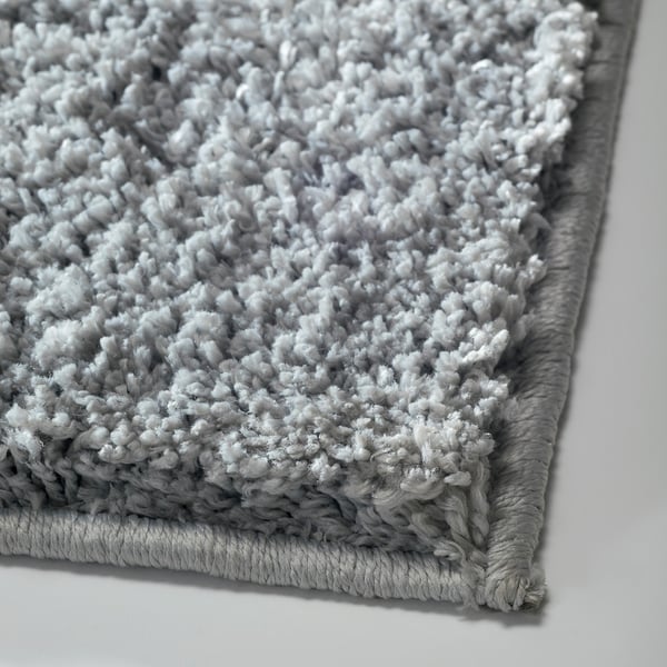 Vonge Vloerkleed Hoogpolig Lichtgrijs Ikea