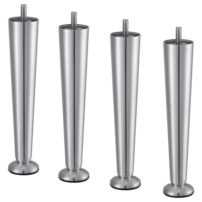 ABBORRÅSEN Leg, stainless steel, 20 cm