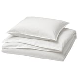 ÄNGSLILJA Duvet cover and pillowcase, white, 150x220/50x60 cm