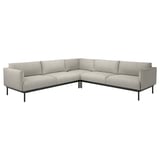 ÄPPLARYD Corner sofa, 4-seat, Lejde light grey