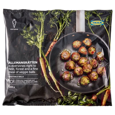 ALLEMANSRÄTTEN Vegetable balls, frozen, 1000 g