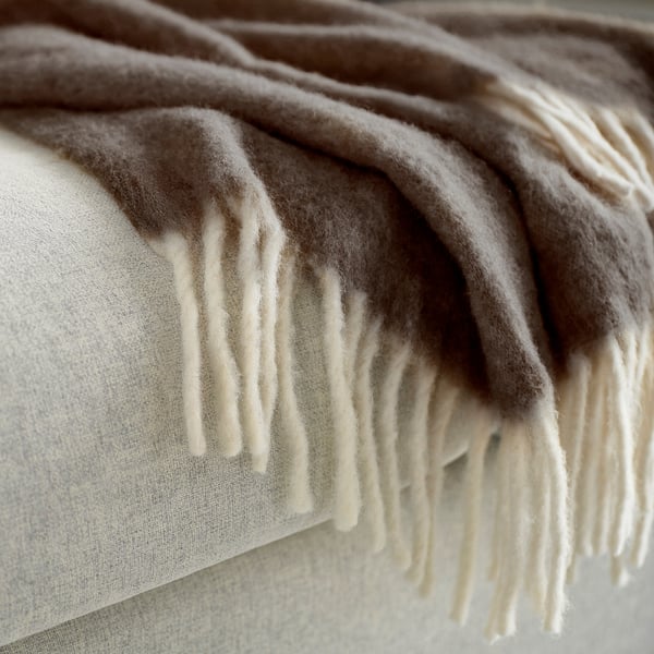 ALLFRAKEN Throw, brown, 150x200 cm