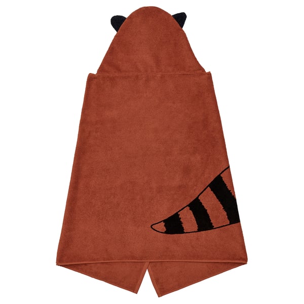 ALPTALL Towel with hood, red panda, 70x140 cm