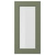 AXSTAD Glass door, grey-green, 40x80 cm
