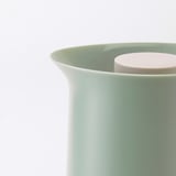 BEHÖVD Vacuum flask, light green/beige, 1 l